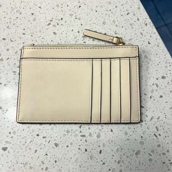 Tory Burch Cream and Brown Floral Crossbody Bag set with card holder - Picture 12 of 13